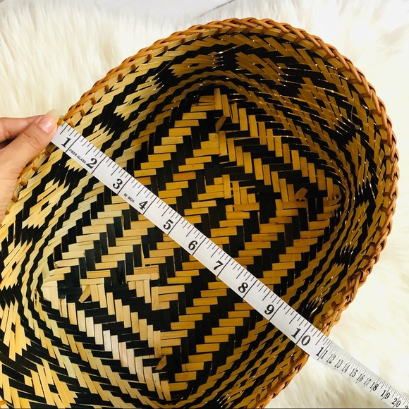 Artisan Oval Boho Basket - Picture 11 of 16